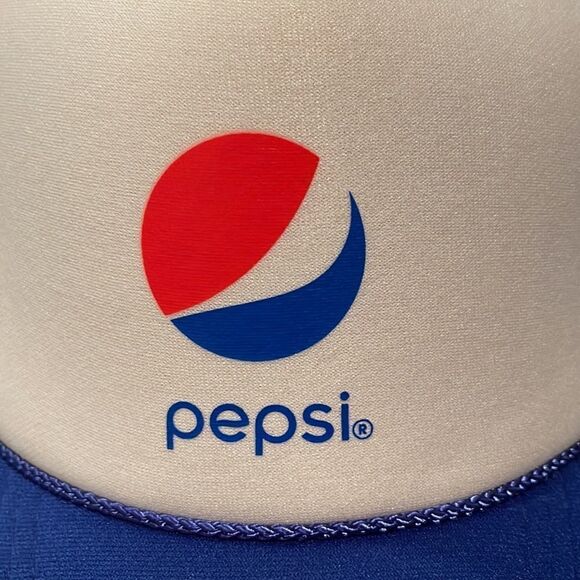New Vintage Pepsi Cola Otto Mesh Adjustable SnapBack Logo Trucker Cap Hat OS - Picture 9 of 11